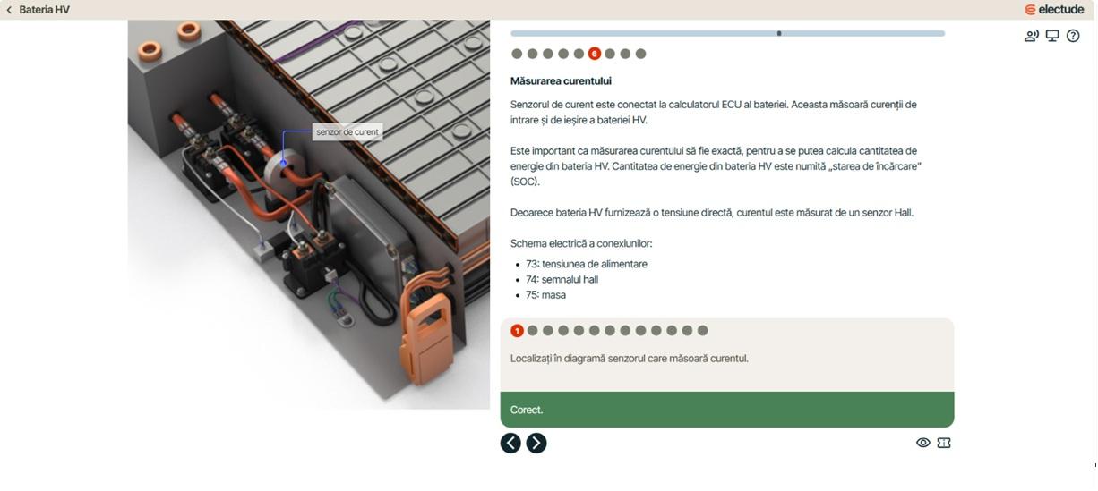 Măsurarea curentului bateriei HV: senzor Hall, ECU, stare de încărcare